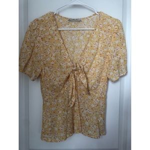 Abercrombie yellow top